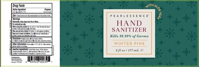 01b Lbl_pearlessence Hand Sanitizer Gel_winter Pine_6oz (01b Lbl Pearlessence Hand Sanitizer Gel Winter Pine 6oz)